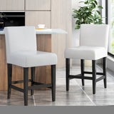 Christopher Knight Home® - Noble House - Lopez Leather Counterstools - Set of 2