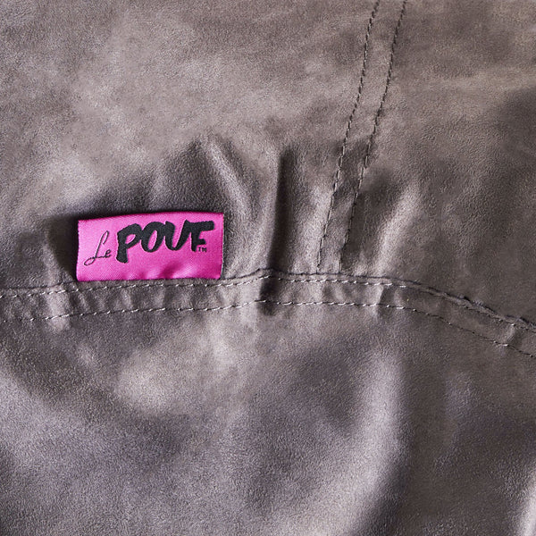 English Elm Christopher Knight Home® - Asher Charcoal Microfiber Suede 6.5ft Cylinder Bean Bag Cover – Soft, Removable, Childproof Zipper 37957.00SKIN