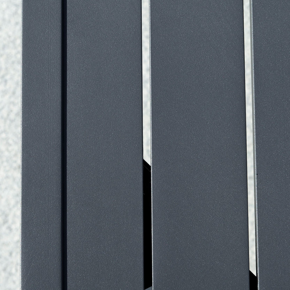 English Elm 4 Piece Patio Furniture Set - Cream White Aluminum Conversation Set with Widened Seats, Cushions, Wood-Trim Table W2225142491