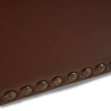 Christopher Knight Home® - Noble House - Gavin Contemporary Storage Ottoman with Nailhead Trim, Chestnut Brown