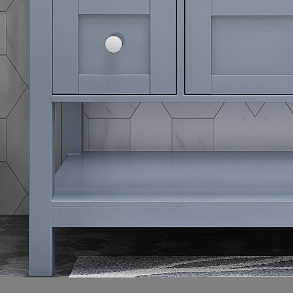 English Elm Christopher Knight Home® - 48'' Handcrafted Gray Bathroom Vanity Cabinet With Soft-Close Drawers And Stylish Storage Solutions 65590.00GRY