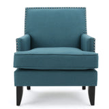 Christopher Knight Home® - Noble House - Tilla Dark Teal Fabric Club Chair