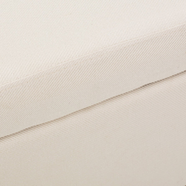 English Elm Christopher Knight Home® - Storage Ottoman Beige Linen Button-Tufted Bench with Safety-Close Hinge, 51.5" Long Storage Seat for Living Room Organizing and Extra Seating 74242.00