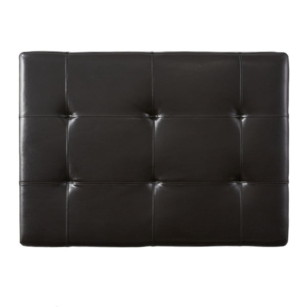 English Elm Chatham Bonded Leather Storage Ottoman with Slide Out Drawer and Tapered Legs 52423.00