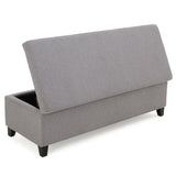 Christopher Knight Home® - Noble House - Gable Light Gray Fabric Storage Ottoman