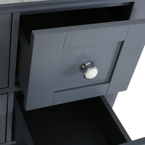 English Elm Christopher Knight Home® - 48'' Handcrafted Gray Bathroom Vanity Cabinet With Soft-Close Drawers And Stylish Storage Solutions 65590.00GRY