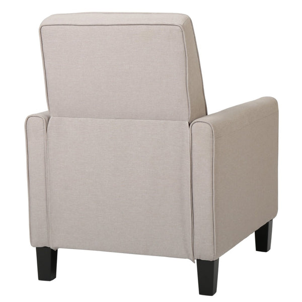 English Elm Recliner Pushback Accent Chair Floral Fabric Upholstered for Living Room Comfort 52422.00FWET