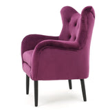 Christopher Knight Home® - Noble House - Seigfried Fuchsia velvet Arm Chair