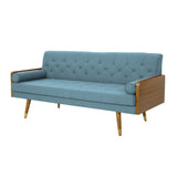 Christopher Knight Home® - Noble House - Jalon Mid-Century Modern Tufted Fabric Sofa