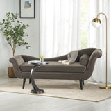 Christopher Knight Home® - Noble House - Calvert Contemporary Velvet Chaise Lounge with Scroll Arms