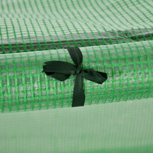 English Elm 10' Mini Greenhouse Tunnel 10' x 3' x 2.5' Portable PE Cover, Roll-Up Doors, Steel Frame, UV-Proof Shelter W2225142624