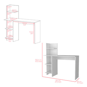 English Elm Desk Wichita, Office, White