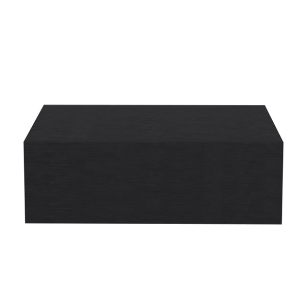 English Elm Nightstand Isola Wall-Mounted Black Engineered Wood – Space-Saving Floating Design with Large Drawer and 15.7" Top Surface B092142819