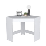 English Elm Corner Desk Granger, Office, White