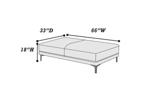 English Elm OTTOMAN Antique Gray Faux Leather 66"x33" x18" Breathable Leatherette Wood Frame Large Accent Bench B089127402