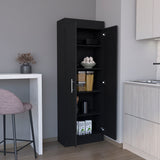 English Elm Pantry Cabinet Clinton, Kitchen, Black