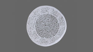 English Elm T3502-32 Modern Round Aluminum Coffee Table – Sleek Cast Frame, Durable Craftsmanship for Stylish Living Room Decor White B009140729