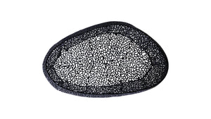 English Elm T3601-50 Oval Coffee Table — Sleek Cast Aluminum Frame, Modern Contemporary Centerpiece for Stylish Living Rooms Black G150108424