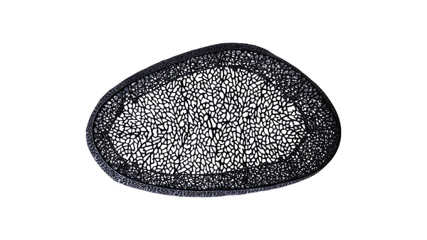 English Elm T3601-50 Oval Coffee Table — Sleek Cast Aluminum Frame, Modern Contemporary Centerpiece for Stylish Living Rooms Black G150108424