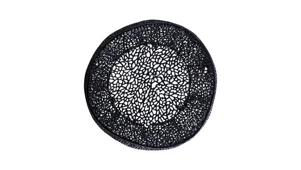 English Elm T3502-32 Modern Round Aluminum Coffee Table – Sleek Cast Frame, Durable Craftsmanship for Stylish Living Room Decor Black B009140728