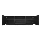 Hearth and Haven U-Can Modern TV Stand For 60+ Inch TV, with 1 Shelf, 1 Drawer and 2 Cabinets, TV Console Cabinet Furniture For Living Room WF315898AAB