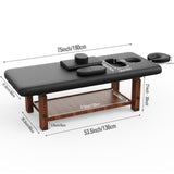 Hearth and Haven 80 Inches Wide -Beauty Salon Beauty Bed Modern Massage Bed High Quality Birch, 4 Adjustable Height Legs, with C-Shaped Pillow, Chest Hole Pillow Mu-Zb-Ktj4T-Lkj W1550136674