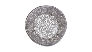 English Elm T3502-32 Modern Round Aluminum Coffee Table – Sleek Cast Frame, Durable Craftsmanship for Stylish Living Room Decor Silver B009140727