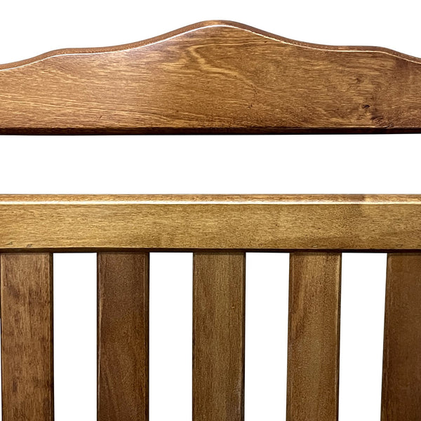 English Elm BALCONY Solid Hardwood Adult Rocking Chair for Porch with Wide Seat, Armrests & Sturdy Slatted Back Oak 46.46 L x 24.41 W x 3.74 H W2297P143349