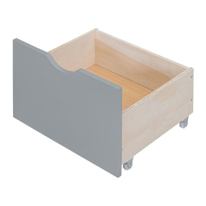 English Elm Twin-over-twin Bunk Bed Convertible Lower Desk Solid Pine Kids Bedroom Space Saver Gray LT000681AAE-1