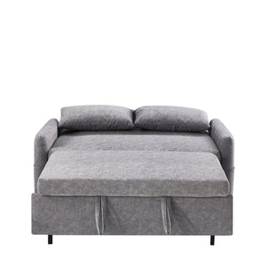 English Elm Sku Convertible Sleeper Sofa with Storage Drawer Ottoman Usb Ports Studio Ready N719P185195E