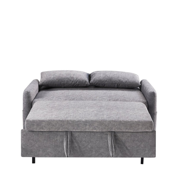 English Elm Sku Convertible Sleeper Sofa with Storage Drawer Ottoman Usb Ports Studio Ready N719P185195E