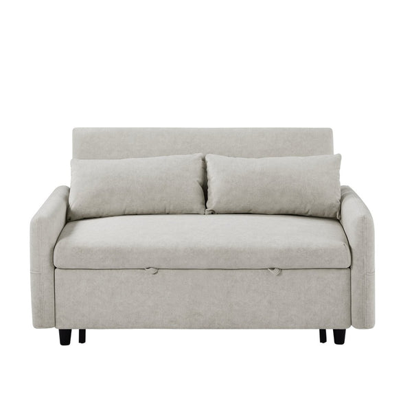 English Elm Sku Convertible Sleeper Sofa with Storage Drawer Ottoman Usb Ports Studio Ready N719P185195A
