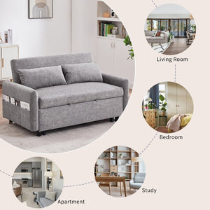 English Elm Sku Convertible Sleeper Sofa with Storage Drawer Ottoman Usb Ports Studio Ready N719P185195E