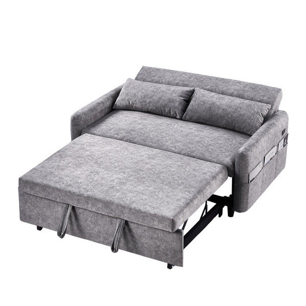 English Elm Sku Convertible Sleeper Sofa with Storage Drawer Ottoman Usb Ports Studio Ready N719P185195E