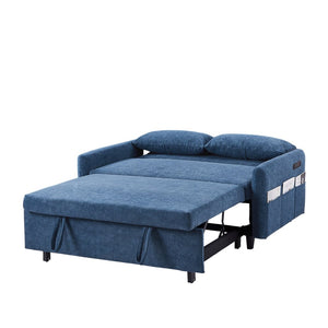 English Elm Sku Convertible Sleeper Sofa with Storage Drawer Ottoman Usb Ports Studio Ready N719P185195C