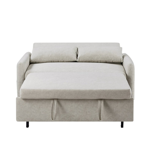 English Elm Sku Convertible Sleeper Sofa with Storage Drawer Ottoman Usb Ports Studio Ready N719P185195A