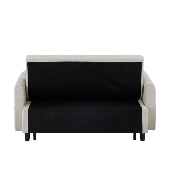 English Elm Sku Convertible Sleeper Sofa with Storage Drawer Ottoman Usb Ports Studio Ready N719P185195A