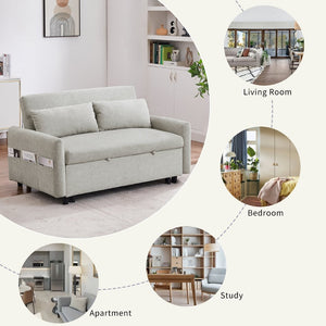 English Elm Sku Convertible Sleeper Sofa with Storage Drawer Ottoman Usb Ports Studio Ready N719P185195A