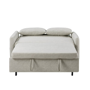English Elm Sku Convertible Sleeper Sofa with Storage Drawer Ottoman Usb Ports Studio Ready N719P185195A