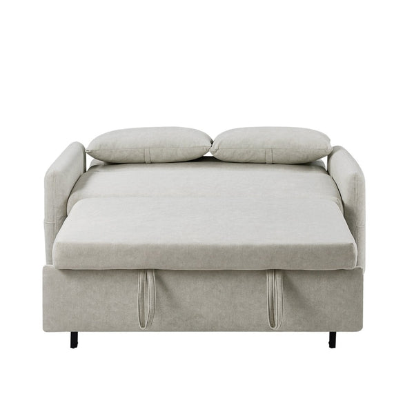 English Elm Sku Convertible Sleeper Sofa with Storage Drawer Ottoman Usb Ports Studio Ready N719P185195A