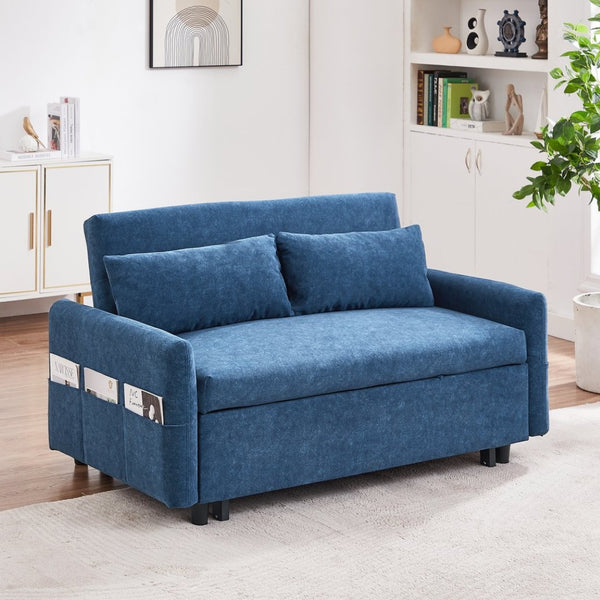 English Elm Sku Convertible Sleeper Sofa with Storage Drawer Ottoman Usb Ports Studio Ready N719P185195C
