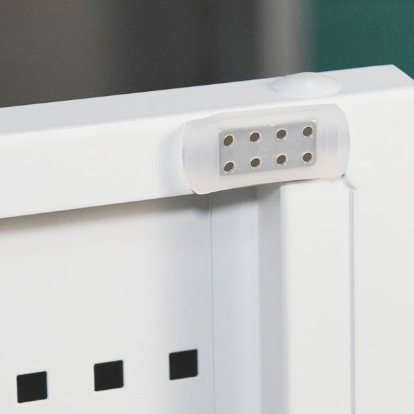 English Elm NO Metal Storage Cabinet with 2 Doors and Adjustable Shelves, Heavy Duty Steel File Cabinet, Secure Wall-Mountable White W252113563