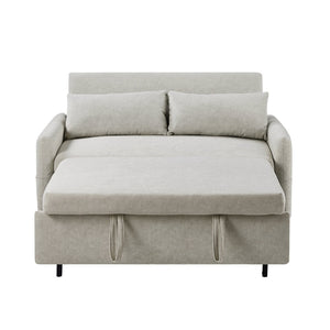 English Elm Sku Convertible Sleeper Sofa with Storage Drawer Ottoman Usb Ports Studio Ready N719P185195A