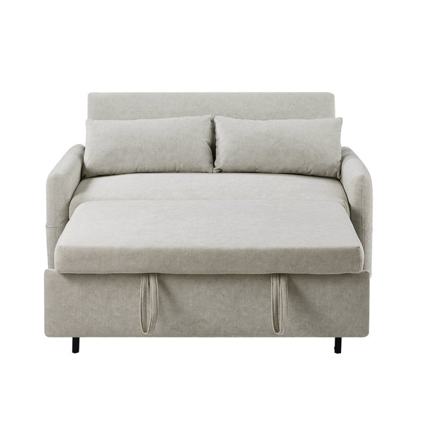 English Elm Sku Convertible Sleeper Sofa with Storage Drawer Ottoman Usb Ports Studio Ready N719P185195A