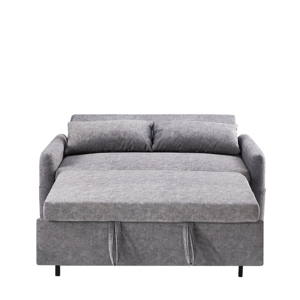 English Elm Sku Convertible Sleeper Sofa with Storage Drawer Ottoman Usb Ports Studio Ready N719P185195E