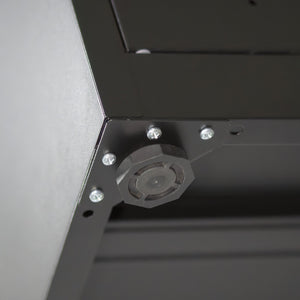 English Elm NO Metal Storage Cabinet with 2 Doors and Adjustable Shelves, Heavy Duty Steel File Cabinet, Secure Wall-Mountable Black W252113562