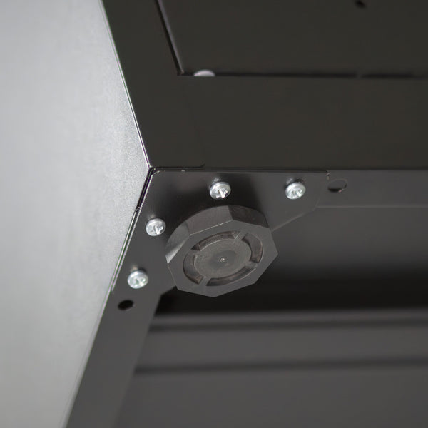 English Elm NO Metal Storage Cabinet with 2 Doors and Adjustable Shelves, Heavy Duty Steel File Cabinet, Secure Wall-Mountable Black W252113562