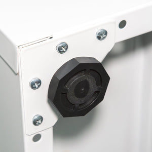 English Elm NO Metal Storage Cabinet with 2 Doors and Adjustable Shelves, Heavy Duty Steel File Cabinet, Secure Wall-Mountable White W252113563