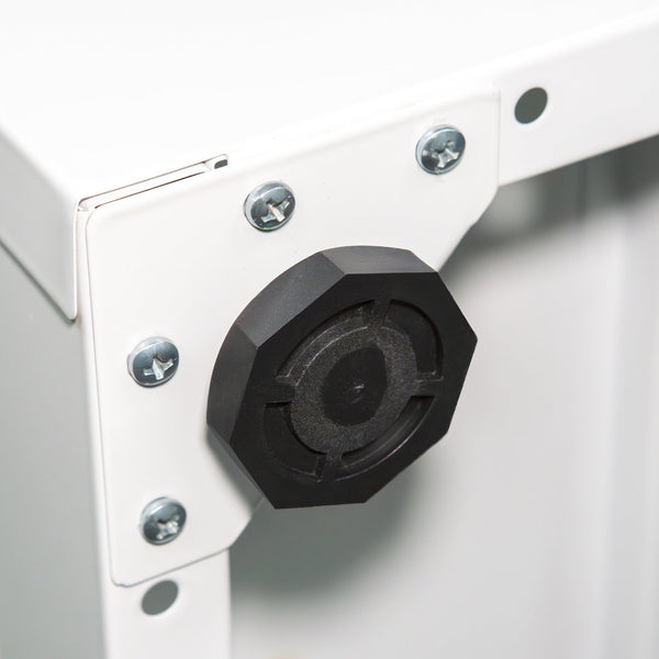 English Elm NO Metal Storage Cabinet with 2 Doors and Adjustable Shelves, Heavy Duty Steel File Cabinet, Secure Wall-Mountable White W252113563