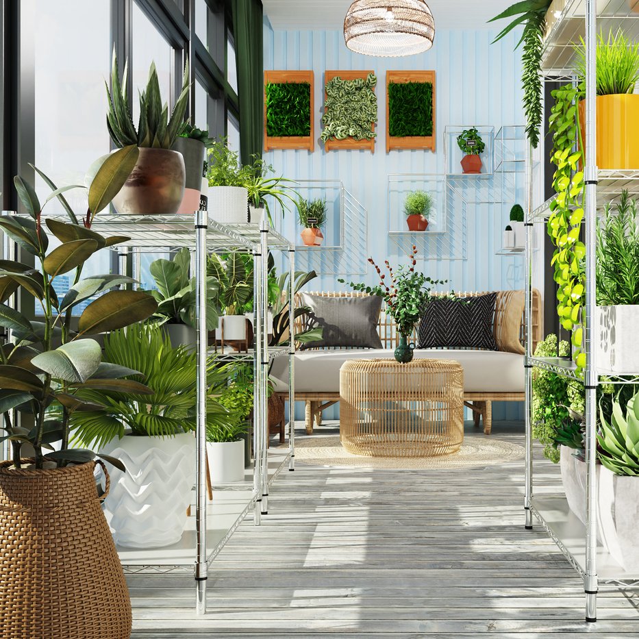 English Elm 5 Heavy-Duty Steel 5-Tier Shelving Unit for Home, Garage & Warehouse — Adjustable, Durable Storage Organizer Chrome W1550131997